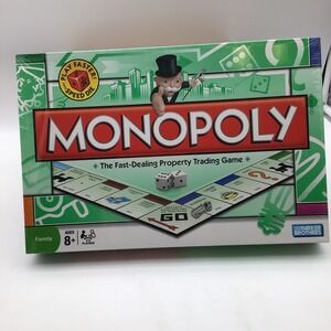 Monopoly The Fast Dealing Property Trading Board Game‎ 2008 with Speed Die New